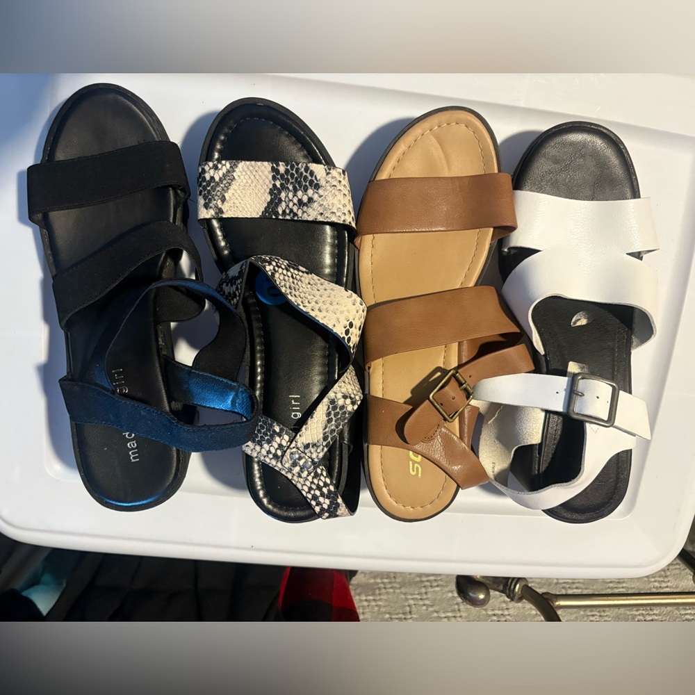 Sandals, chunky platform heels, madden girl & soda
